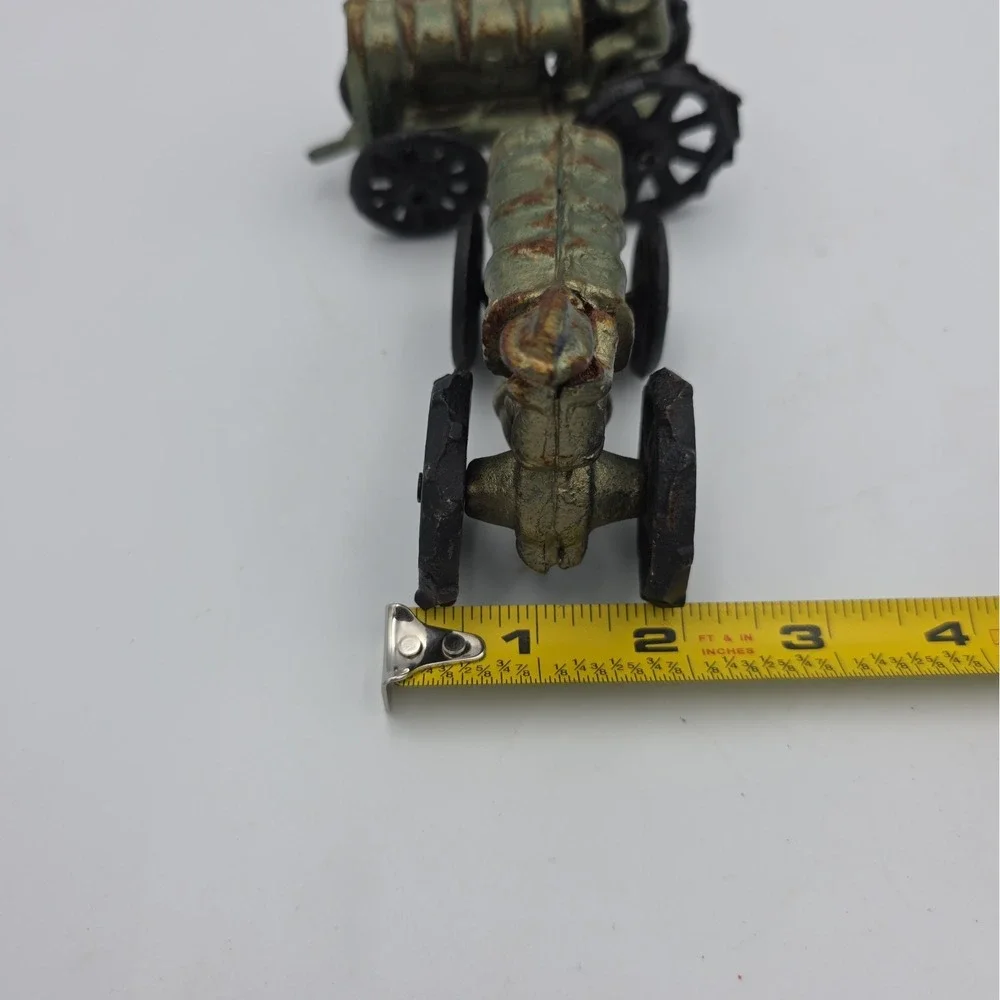 Vintage Cast Iron Tractor Small Scale 4